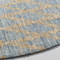 thumbnail image 3 of SAFAVIEH Cape Cod Keila Geometric Area Rug, Light Blue/Gold, 6' x 6' Round, 3 of 8