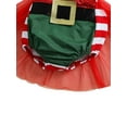 thumbnail image 6 of Qiylii Baby Girls Christmas Romper, Stripe Halter Neck Sequins Bodysuit, 6 of 9