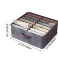 thumbnail image 3 of Foldable Storage Organizer, Closet Organizer for Clothes, Multi-Compartment Design, for Wardrobe and Closet Organization, for Home and Apartment Storage, 3 of 7