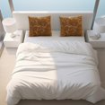 thumbnail image 6 of PEONAVET Velvet Decorative Throw Pillow Covers, 18×18 Soft Solid Square Cushion Case, Marble Pattern Pillow Case for Couch Sofa Bed Home Decoration（Khaki）, 6 of 6