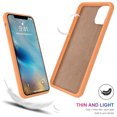 thumbnail image 3 of TORUBIA For iPhone 11 Pro 5.8 Inch Back Case Slim Fit Soft TPU Phone Case Built-in Velvet Material Anti-Scratch Protective Cover,Can effectively extend service life Coral orange, 3 of 8