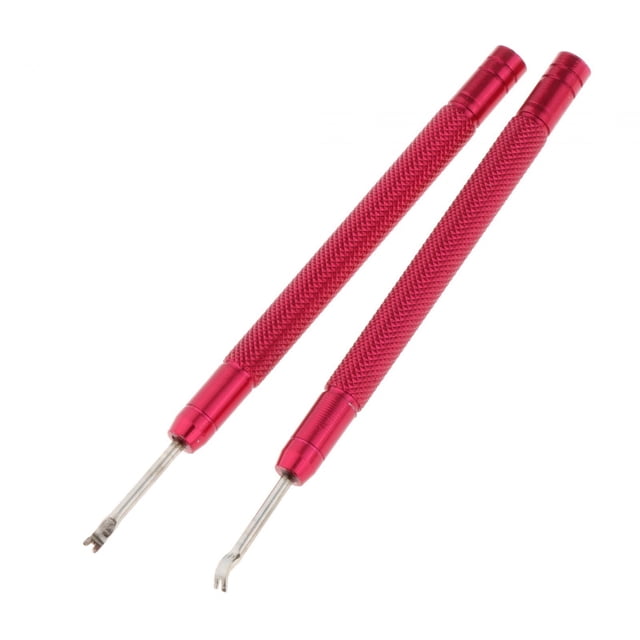 Xuanheng 2Pcs Watch Hand Remover Watch Hand Puller Tool for Watchmaker Jewelry Making Red