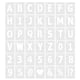 thumbnail image 1 of Plantillas Reutilizables de Letras y Números Uxcell con Anillo de 6 Pulgadas, 1 of 7