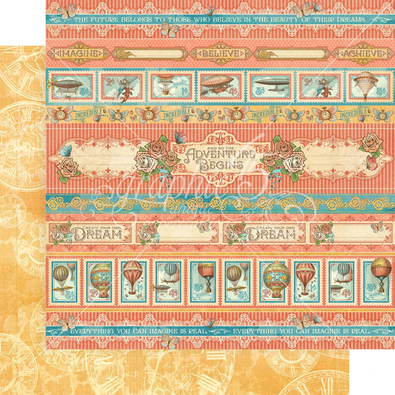 Graphic 45 Collector's Edition Pack 12"X12"-Imagine