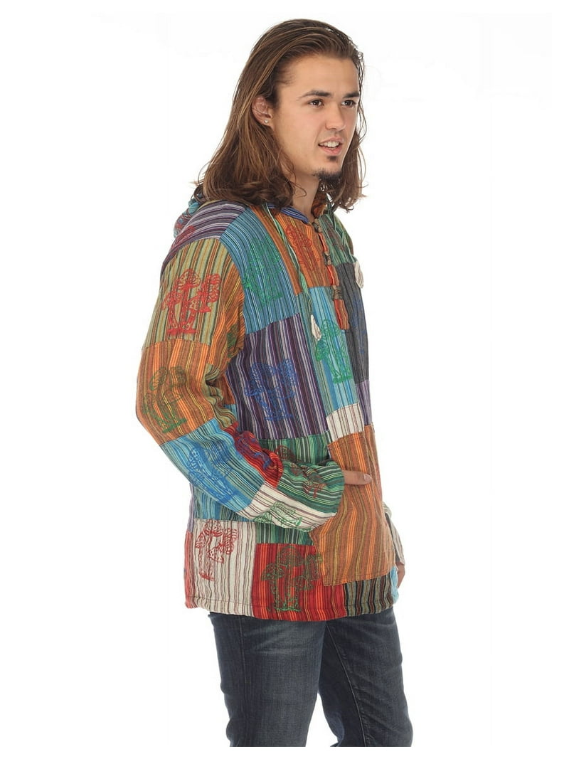 The Collection Royal Men Hippie Patchwork Bohemian Casual Rave - Main Image
