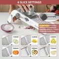 thumbnail image 4 of 24-In-1 Mandoline Slicer for Kitchen with Waffle Fry Cutter Blade, Adjustable Food Chopper and Safe Vegetable Slicer -, 4 of 7