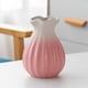 thumbnail image 4 of Jarrón de cerámica de loto en tonos rosados mate, Jarrón hidropónico para decoración del salón, 4 of 6