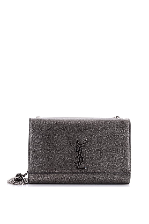 Pre-Owned Classic Monogram Crossbody Bag Grainy Leather Medium By Rebag