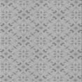 thumbnail image 1 of Ahgly Company Indoor Square Patterned Gunmetal Gray Area Rugs, 4' Square, 1 of 6