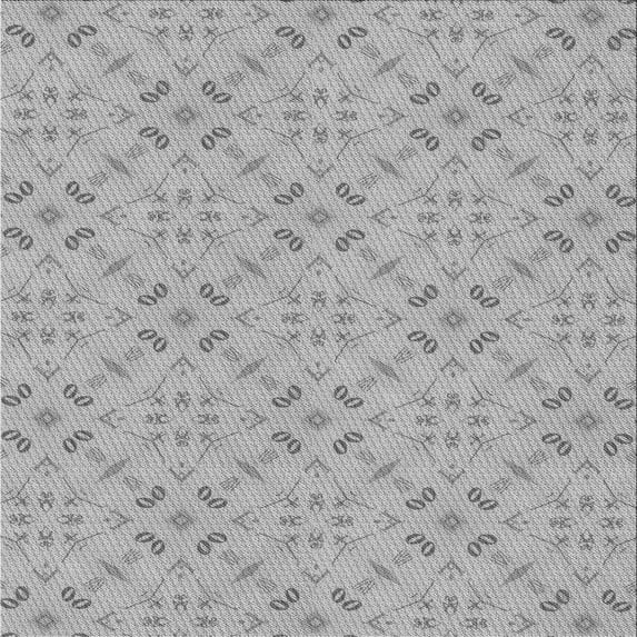 Ahgly Company Indoor Square Patterned Gunmetal Gray Area Rugs, 4' Square