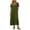 Army Green, variant on Tqcoqu Women's Textured Dresses,Round Neck Short Sleeve Loose Maxi Casual Dress with Pockets,Army Green Women's S-XXL