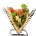 thumbnail image 1 of Estante para tacos - Soporte de acero inoxidable para tacos, bandeja para tacos - Soporte triangular para tacos, 1 of 5