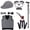 A1, variant on 100 Days Of School Outfit for Girls, Old Lady Costume for Kids, Granny Grandma Kids Old Lady Accessories with Wig, Glasses Wrinkle, Cane, Jewelries,