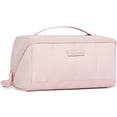 thumbnail image 1 of Bolsa de maquillaje NISHEL Travel Fluffy Lightweight para mujer rosa, 1 of 7