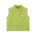 thumbnail image 2 of YUSIIM Toddler Girls Fleece Vest Jacket- Casual Warm Sleeveless Cute Kids Fall Clothes Green Size 5 T, 2 of 5