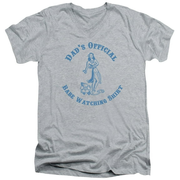 - Dads Babe Watching Shirt - Slim Fit V Neck Shirt - XX-Large