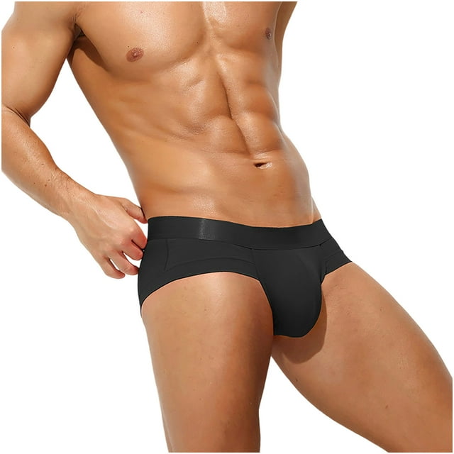 StSilkitty Mens Cotton Underwear Briefs Low Rise Soft Breathable Elastic Underpants Lightweight Bikini Briefs