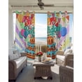 thumbnail image 6 of Happy Birthday Blackout Curtains for Bedroom Living Room Darkening Curtains 96 Inches Long Colorful Balloon Ribbon Cake Window Curtain 2 Panels Set Insulated Window Treatment Grommet Drapes 52"x96", 6 of 9
