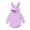 Light Violet, variant on Newborn Baby Boy Girl Easter Outfit Rabbit Ear Hooded Sweatshirt Romper Oversized Bubble Onesie Cute Bunny Outfit