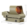 thumbnail image 2 of Feyachi Optic Sight, Multiple Reticle System optic sight with Picatinny Rail Mount, Absolute Co-Witness, 2 of 6