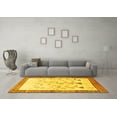 thumbnail image 3 of Ahgly Company Machine Washable Indoor Rectangle Persian Yellow Traditional Area Rugs, 2' x 3', 3 of 4