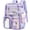 Purple Galaxy, variant on Sanmadrola Large Clear Backpack Heavy Duty Stadium Approved See Through Backpack Waterproof PVC Transparent Backpacks Clear Book Bag with Reinforced Strap for School Work Travel Festival, Black