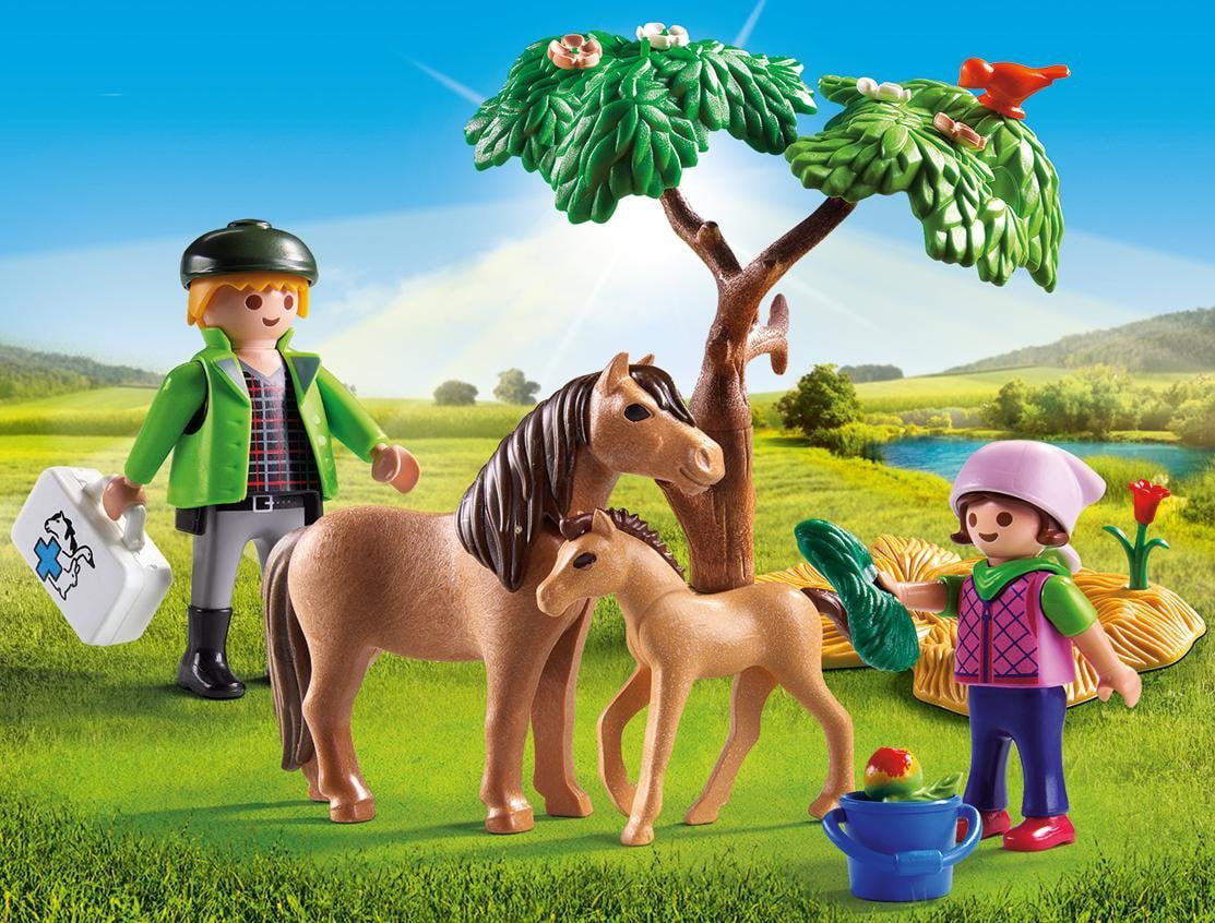 PLAYMOBIL Vet with Pony and Foal