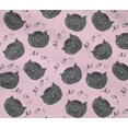 thumbnail image 4 of oneOone Cotton Flex Blush Pink Fabric Cat Face Animal Sewing Material Print Fabric By The Yard 40 Inch Wide, 4 of 4