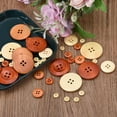 thumbnail image 5 of Lssam Wooden Buttons 1 Inch, Red Brown Bulk 4-Hole Sewing Buttons for Crafts, DIY Clothing and Shirt Making, 25mm Natural Wood Sewing Supplies, 5 of 8