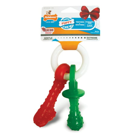 Holiday Puppy Teething Pacifier