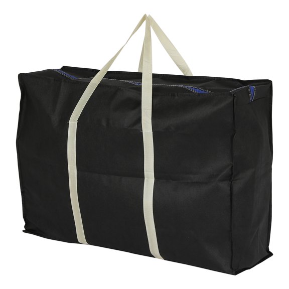Unique Bargains 1 Pack Clothes Storage Bags Moving Bags Black 31*22*10in
