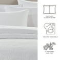 thumbnail image 6 of Bourina Modern Floral 3-Piece Quilt Set– Queen,White,Lightweight & Comfortable,Perfect for All Seasons, 6 of 9