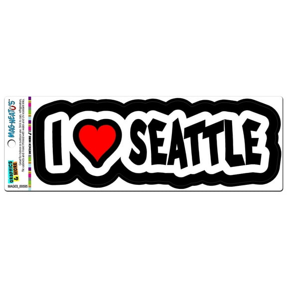 I Love Heart Seattle - Washington MAG-NEATO'S(TM) Car/Refrigerator Magnet