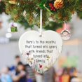 thumbnail image 3 of Friendship Ornaments for Ture Friends Heart Ceramic Hanging Ornament Friendship, 3 of 4