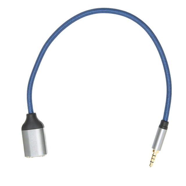 Divisor de auriculares para auriculares de 3,5 mm, 1 conector macho a 2 conectores hembra, cable de audio para micrófono de 0,3 m/0,98 pies