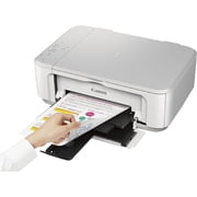 Canon Pixma MG3620 Wireless Inkjet All-In-One White Multifunction Printer 0515C023 Bundle with High Speed 6ft USB Printer Cable and Corel Photo Video