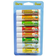 Organic Lip Balms Combo Pack, 8 Pack, .15 oz (4.25 g) Each by Sierra Bees