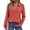 Saffron, variant on Women's Fashion Athleisure Solid-Color Long-Sleeve Stand-Collar Polo Shirt Top, Comfortable & Skin-Friendly & Breathable, Gifts for Women
