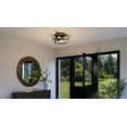 thumbnail image 2 of Luxury Farmhouse Ceiling Light, 6.5H x 14.375W, with Modern Farmhouse Style, Charcoal, UHP4041 by Urban Ambiance, 2 of 5