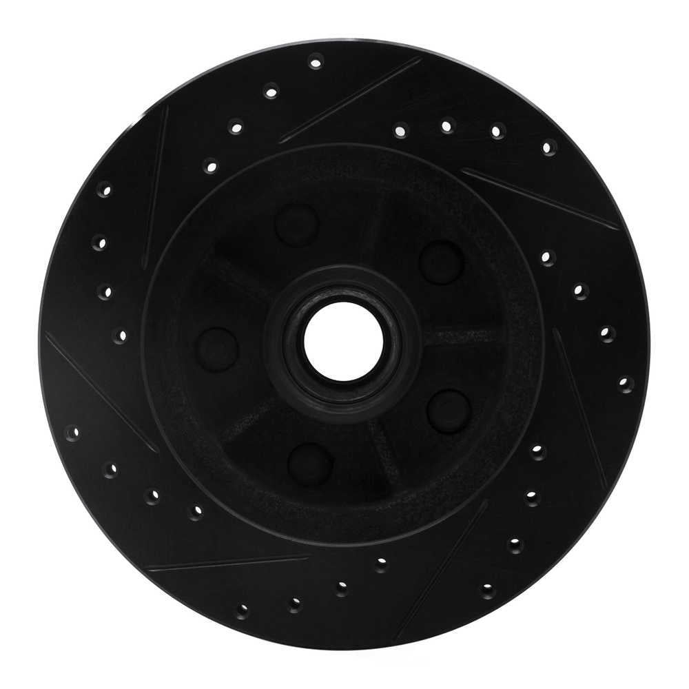 Dynamic Friction Company 633-48009R DFC Brake Rotor - Drilled And Slotted - Black