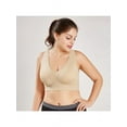 thumbnail image 4 of Sports Bras for Women Single-layer Seamless Comfortable Yoga Bra Plus Size, 4 of 9
