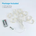 thumbnail image 7 of 300 LED Curtain Lights, Upgrade LED Window Fairy Lights 8 Lighting Modes, Fairy String Lights Patio Hanging Wall Lights with Remote Control Window Icicle Xmas String Lights for Decor (Multicolor), 7 of 7