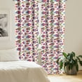 thumbnail image 2 of Ambesonne Fish Curtains, Vibrant Striped Fishes, Pair of 28"x84", Multicolor, 2 of 5