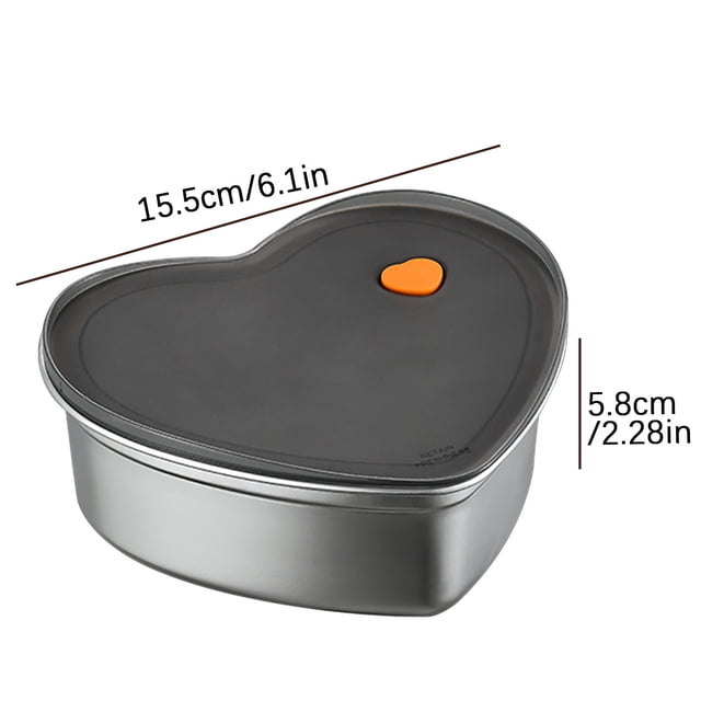 Stainless Steel Bento Box Stainless Steel Bento Soup Bowl with Lid Sealed Lunch Box Storage Stainless Steel Preservation Box