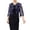 Blue, variant on Elegant Sequin Three Quarter Sleeve Short Cardigan Jacket with Detachable Cape Shawl Wrap Black One Size