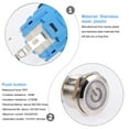 thumbnail image 5 of OHOIOLLA Push To Start Button Stainless Steel Silver For Home Appliances 1Pcs, 5 of 6