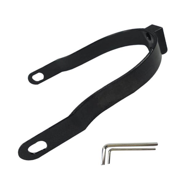 Toystoory Soporte de guardabarros trasero para patinete eléctrico, soporte rígido para piezas de accesorios para patinete Ciclismo negro