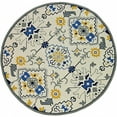 thumbnail image 2 of 3' x 5' Ivory Mosaic Floral Area Rug, 2 of 3