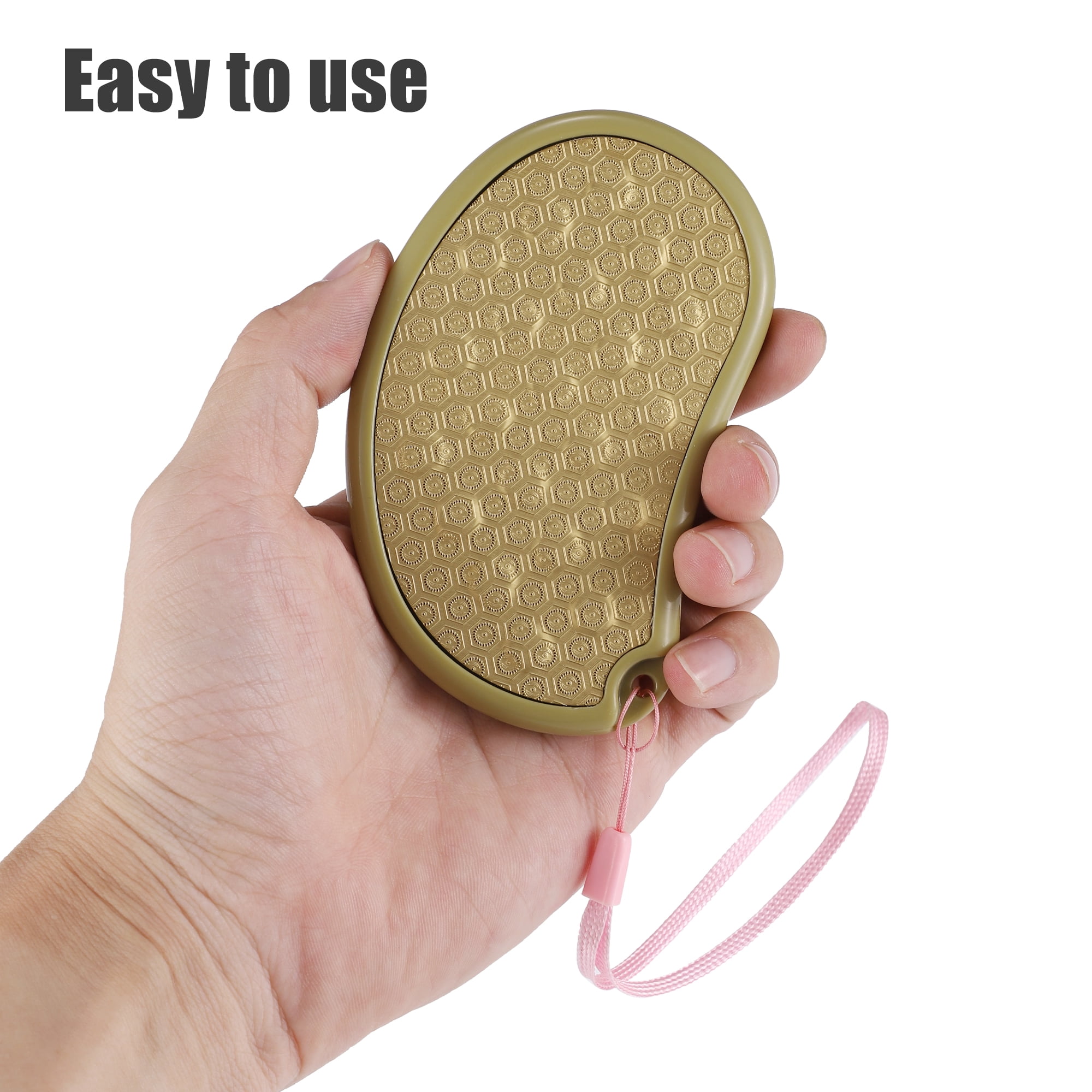 Unique Bargains 1 Pc Stainless Steel Foot File Removes Dead Skin Pedicure Foot Scrubber Gold Tone