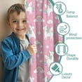 thumbnail image 3 of Pink Unicorns and Rainbows Pattern Blackout Kids Curtains,Childrens Insulated Curtains Set Of 2,Bedroom Essentials,Toddler Room Decor 42x63in(106x160cm), 3 of 4